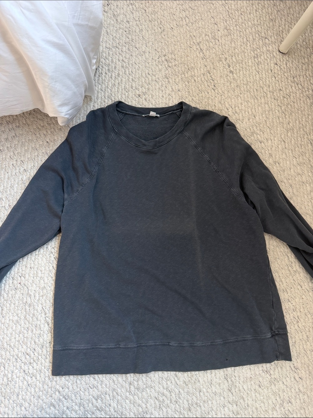 James Perse Charcoal Gray Crewneck Sweatshirt